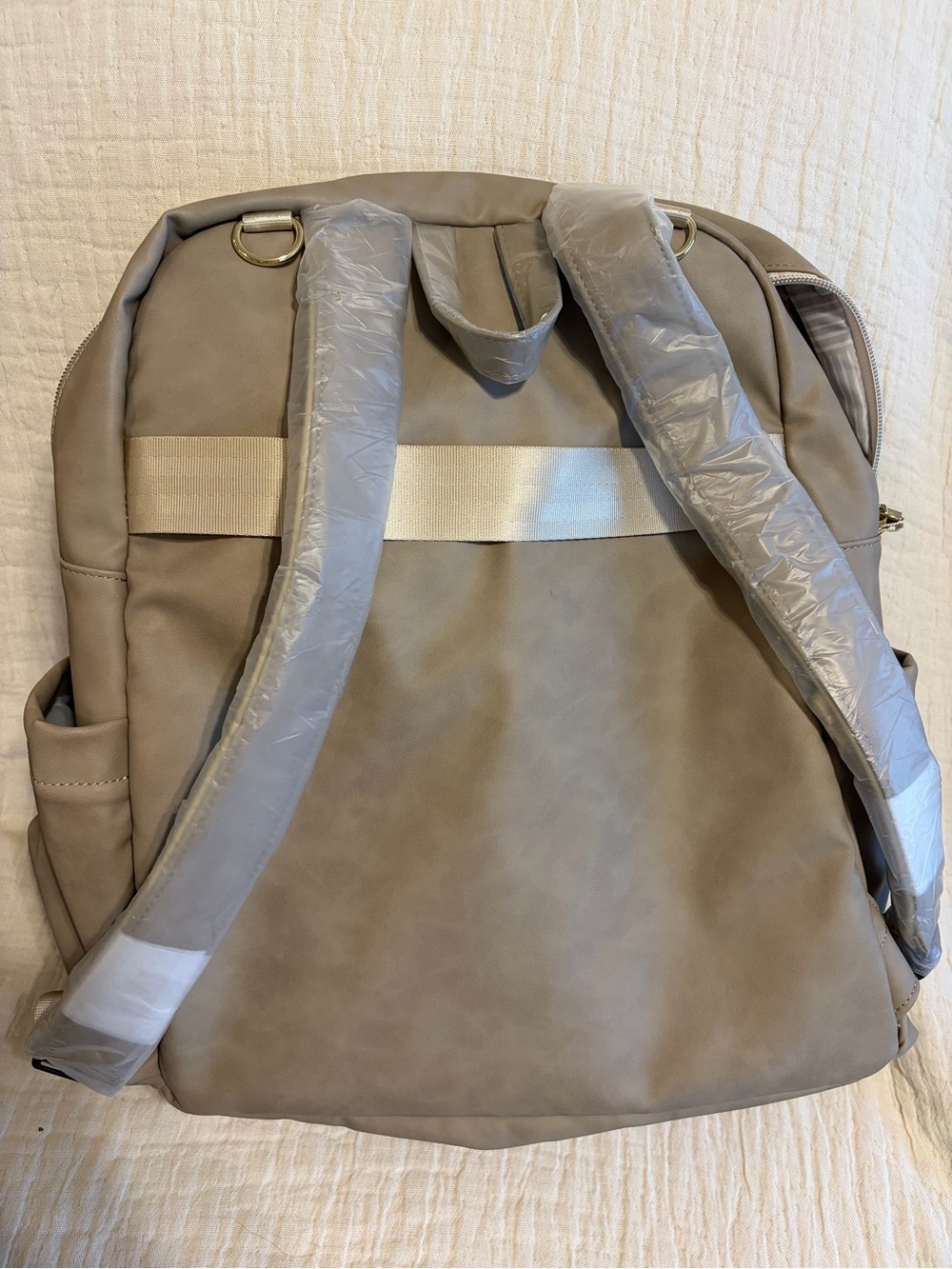 petunia pickle bottom Beige Textured Backpack - Picture 7 of 7